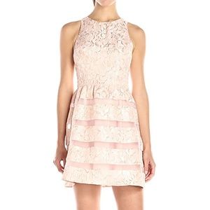 Aidan Mattox Pink Sleeveless Lace Party  Dress 4